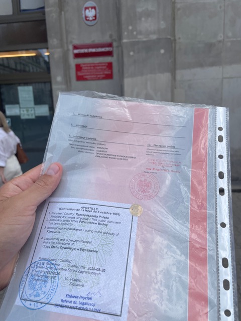 Dokument z apostille wydanym przez MSZ — zlecenie zrealizowane przez Ligal Lab (4)