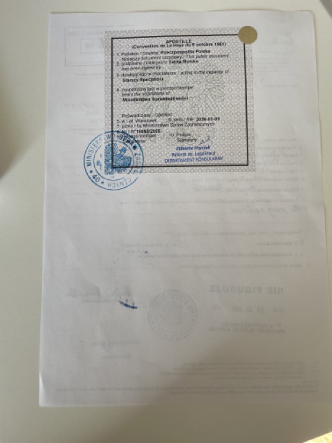 Dokument z apostille wydanym przez MSZ — zlecenie zrealizowane przez Ligal Lab (5)